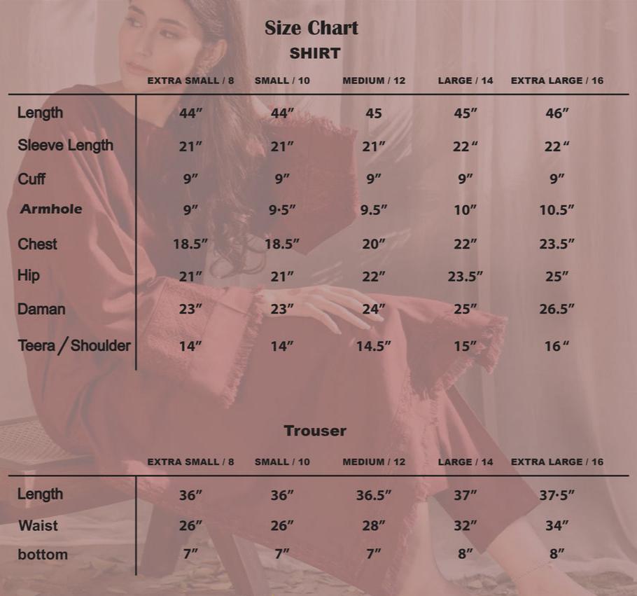 Deep Maroon – 2-Piece Khaddar Suit