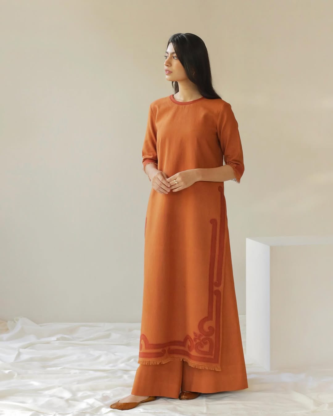 Rust Embroidered (2piece) outfit