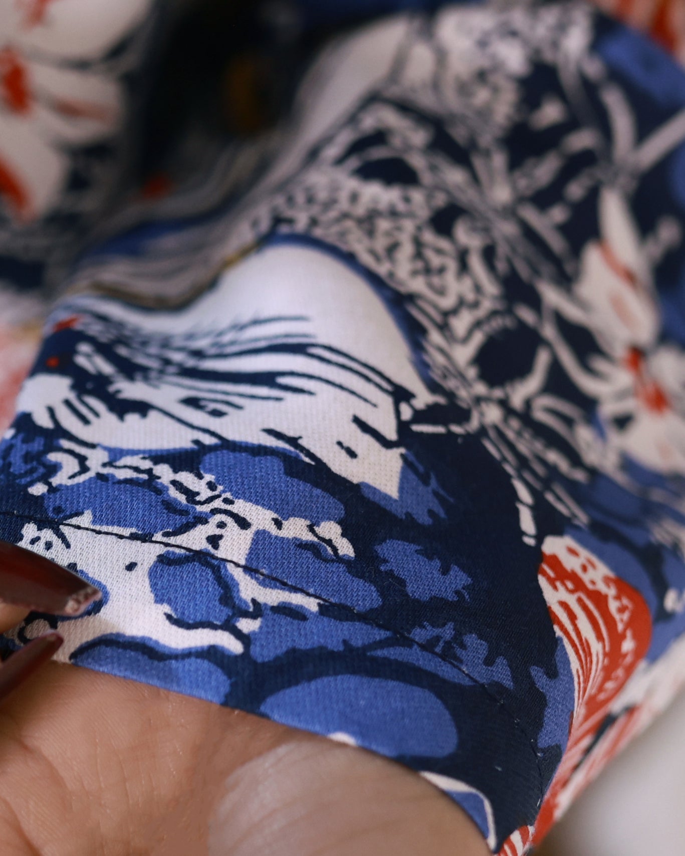 Flower Print Cotton Satin 2-piece