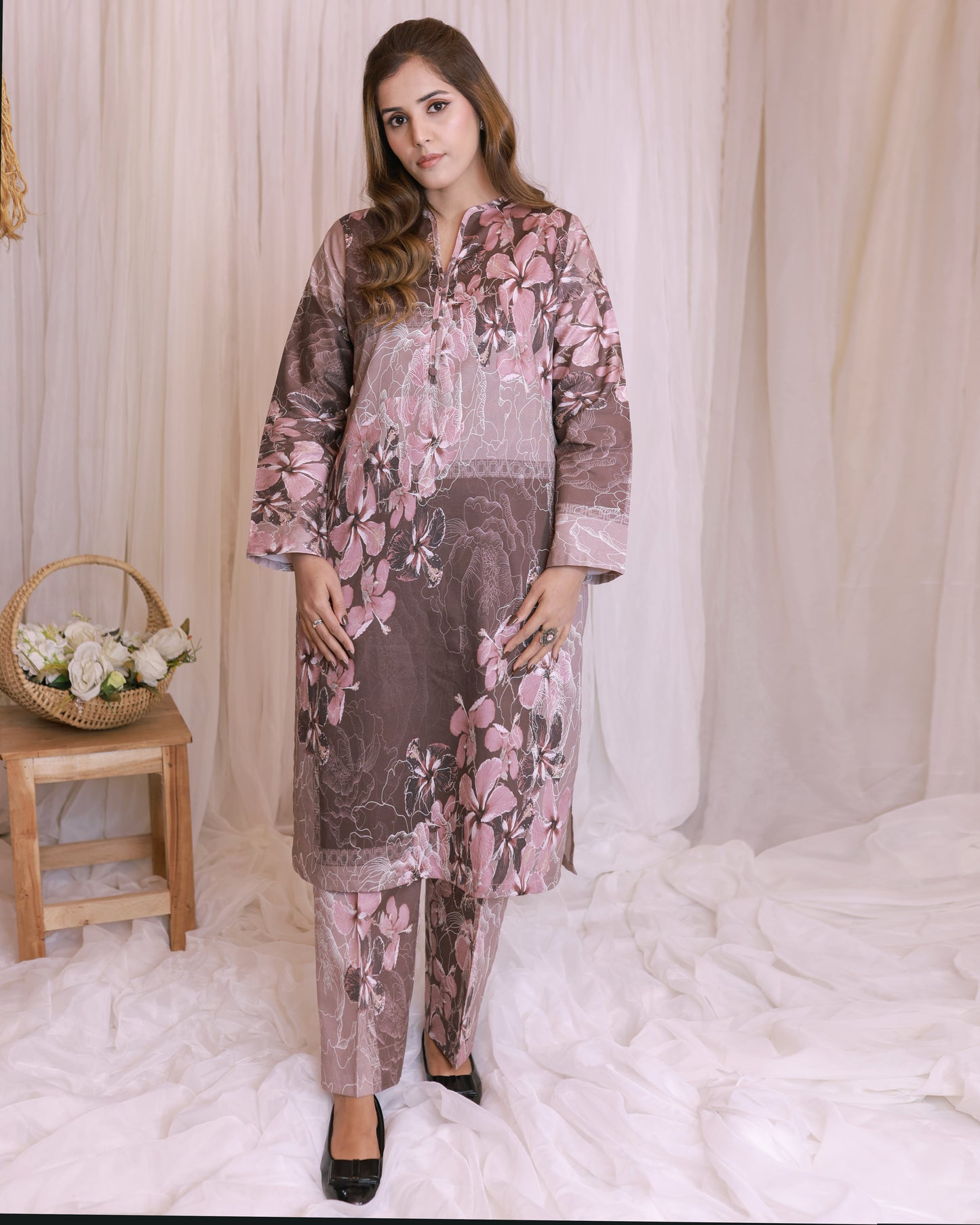 Khaddar 2-piece Stitched Dress