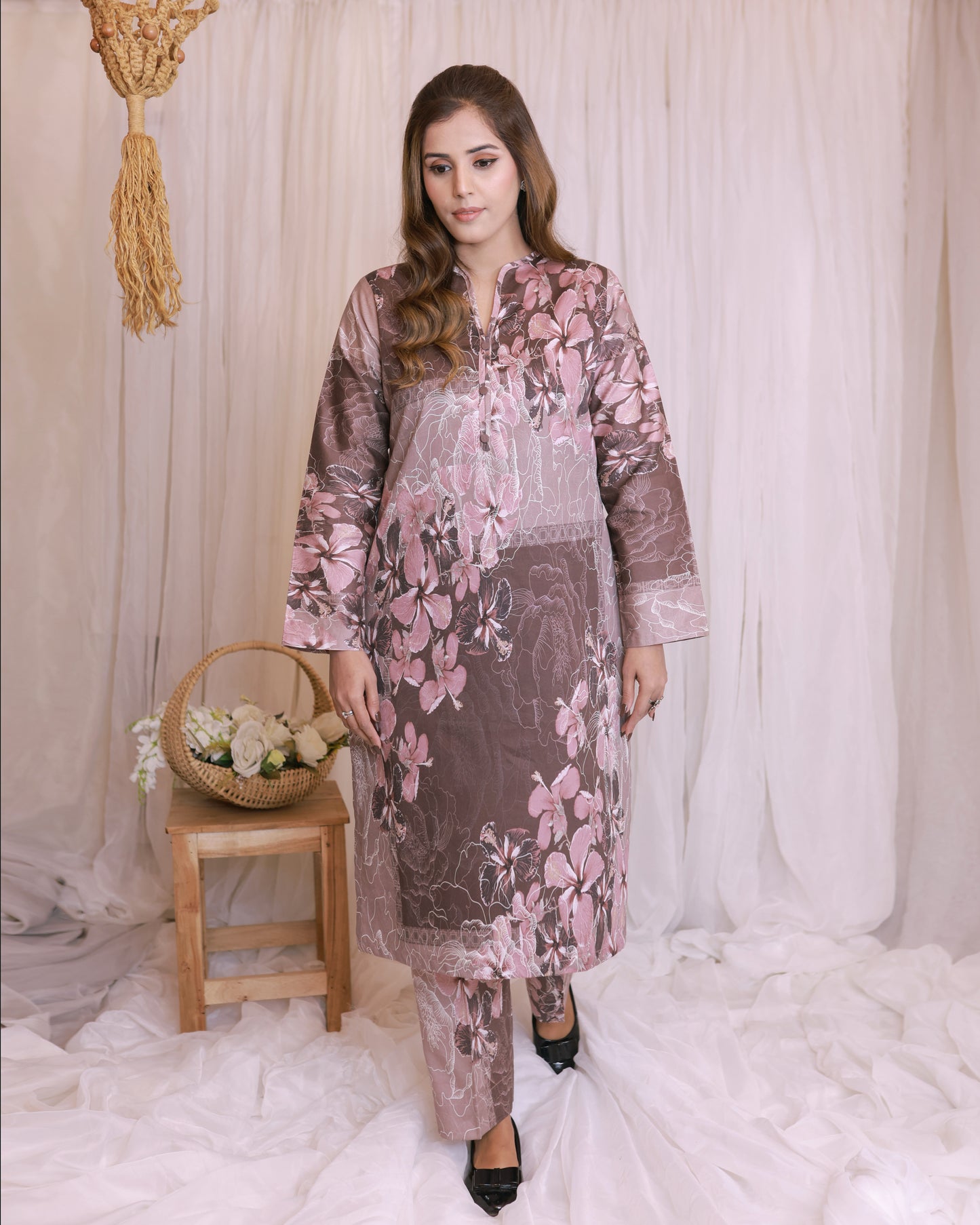 Khaddar 2-piece Stitched Dress