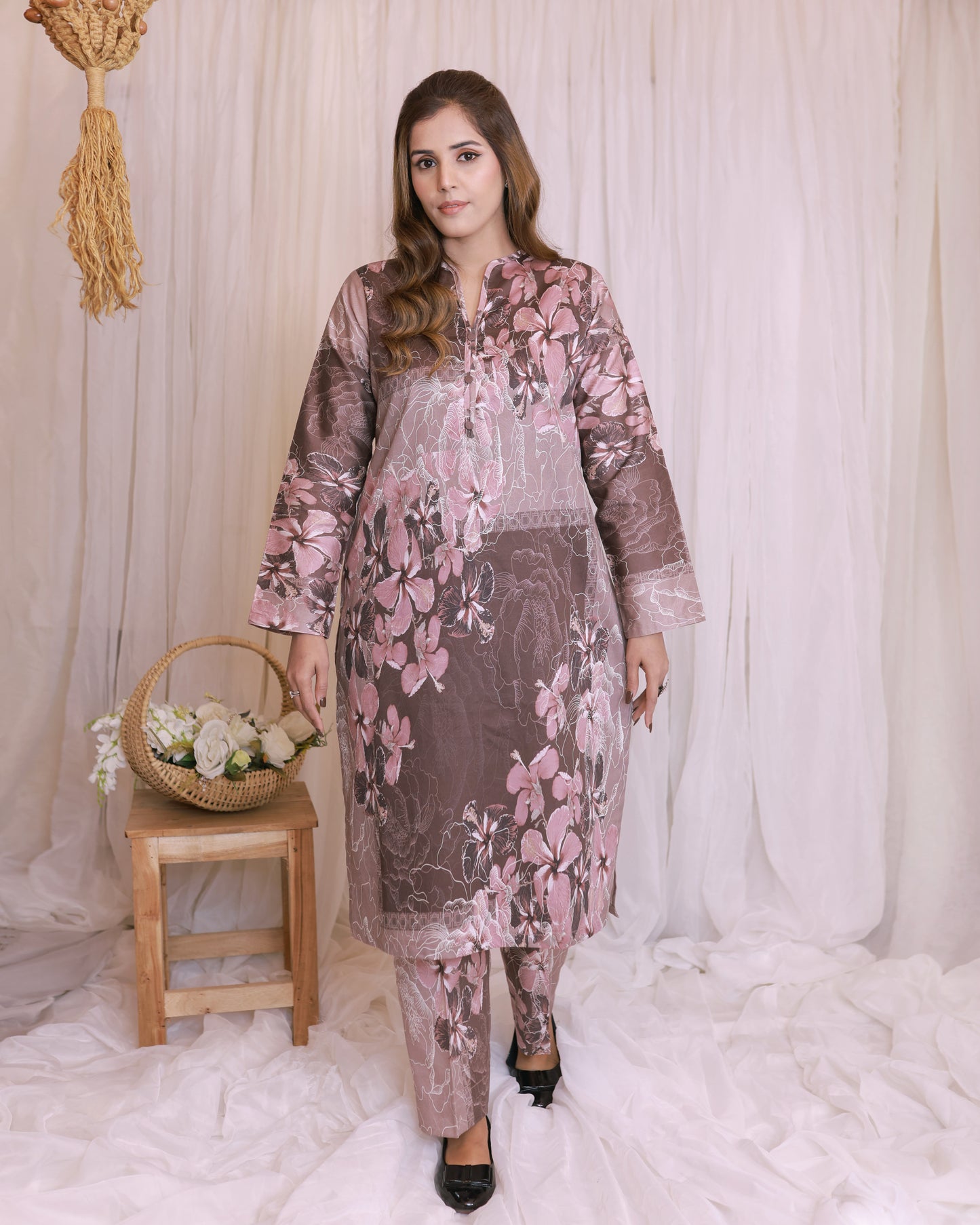 Khaddar 2-piece Stitched Dress