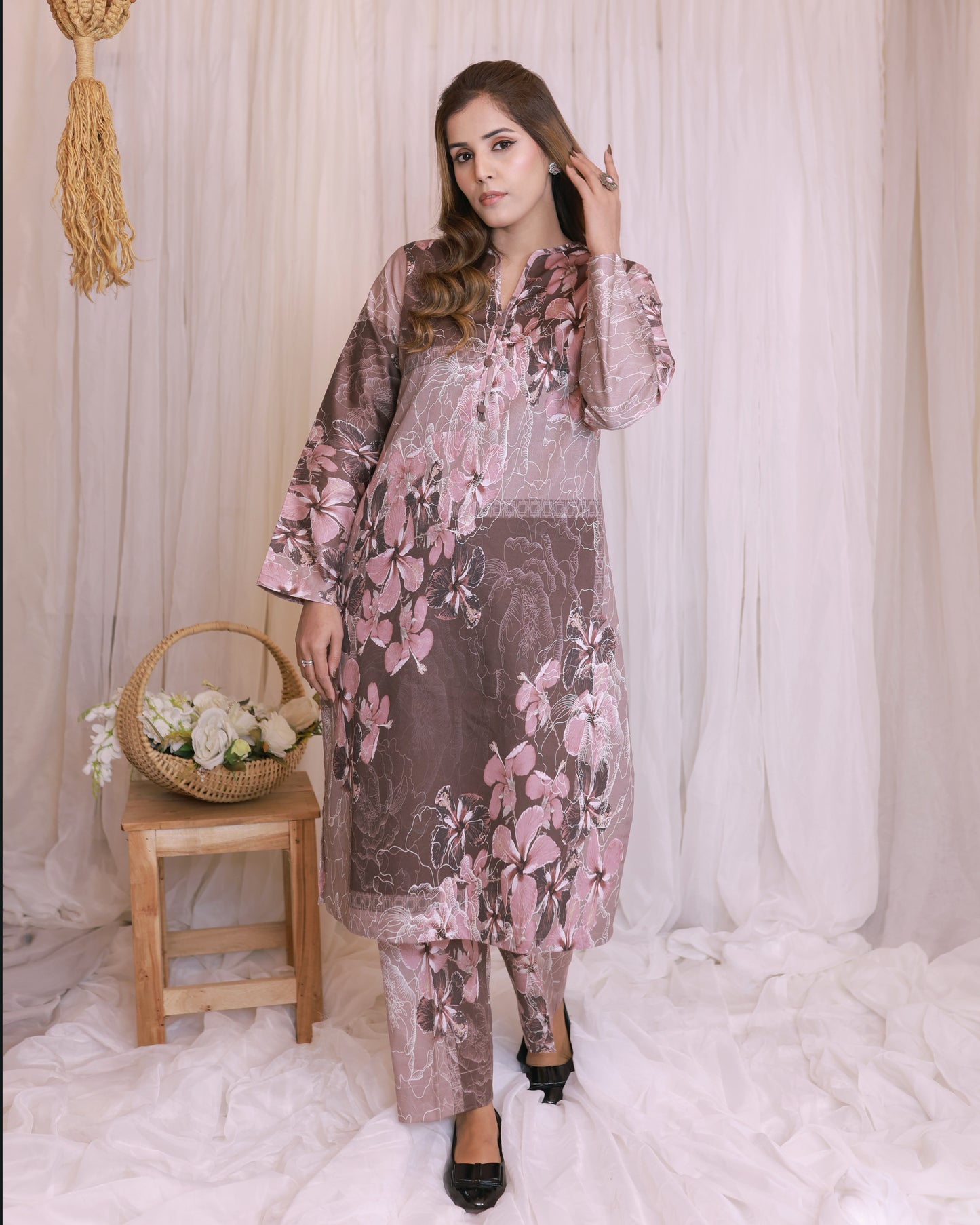 Khaddar 2-piece Stitched Dress