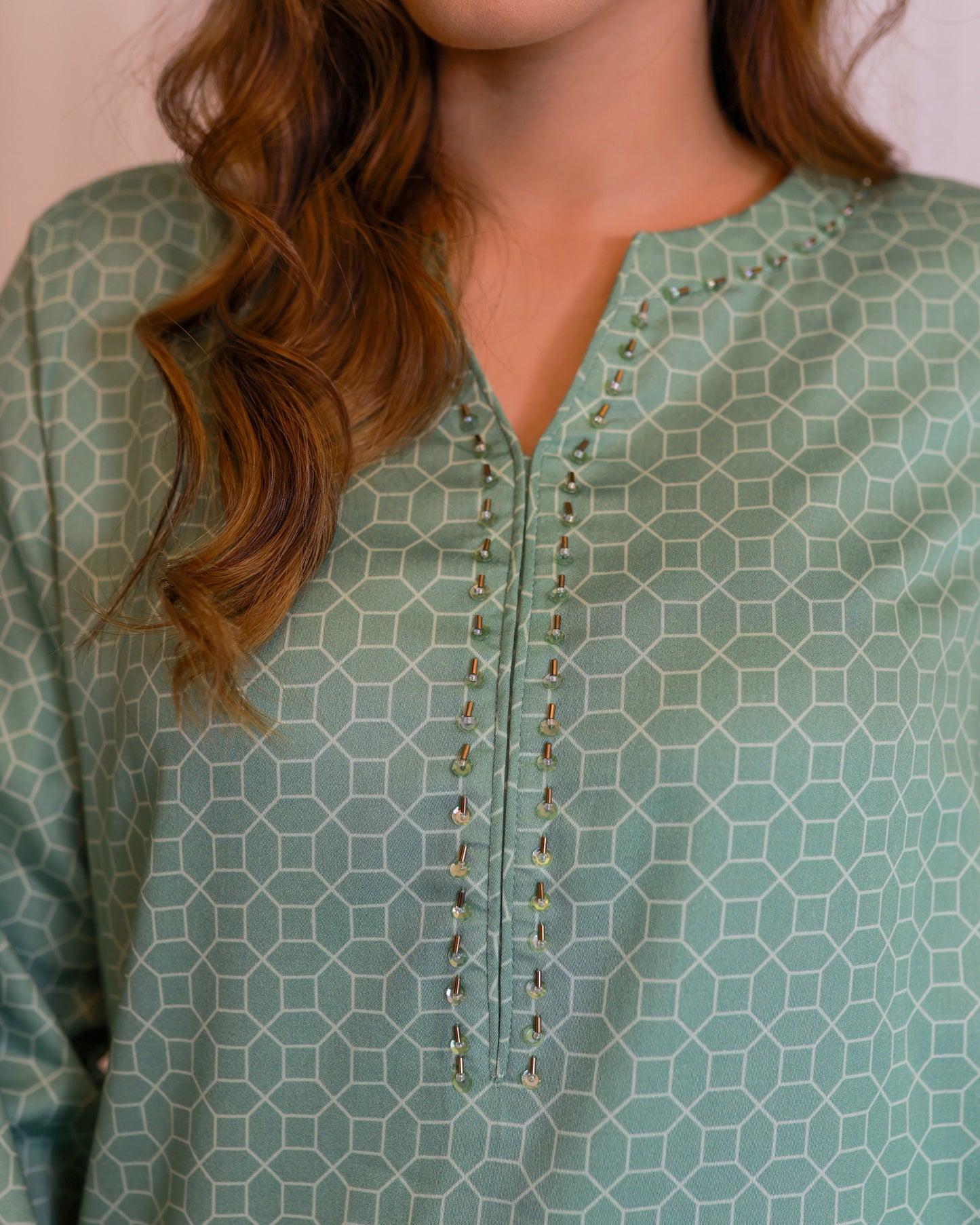 Sea Green Cotton 2-piece