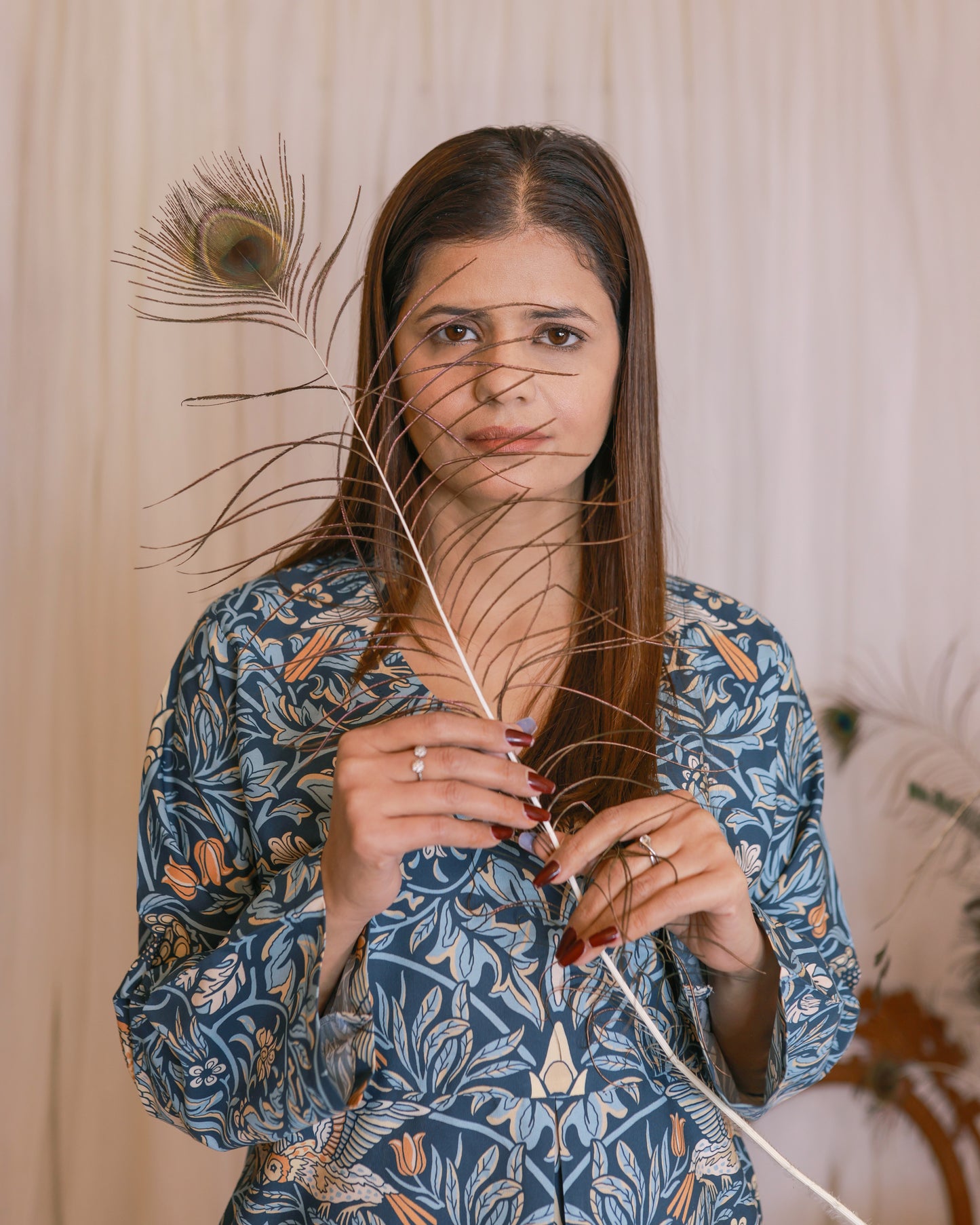 Sparrow Sketch Cotton 2-Piece