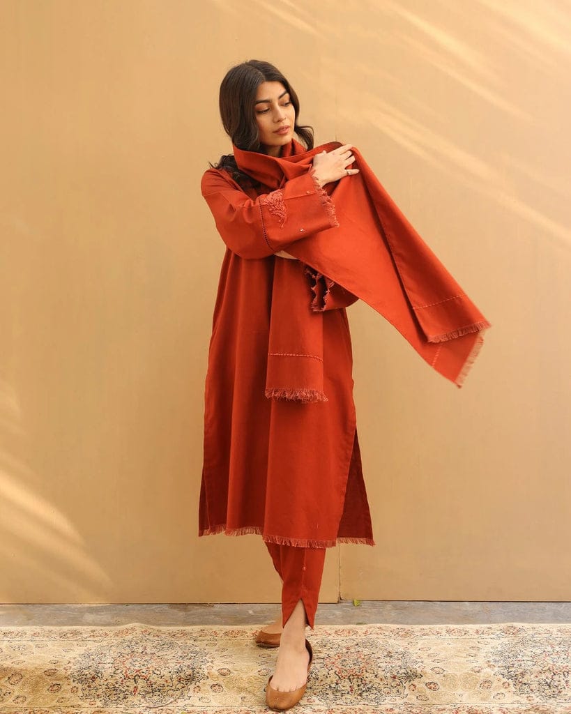 CORAL | 3-pc stitched outfit