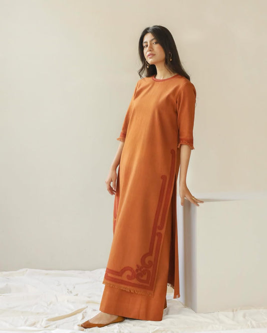 Rust Embroidered (2piece) outfit