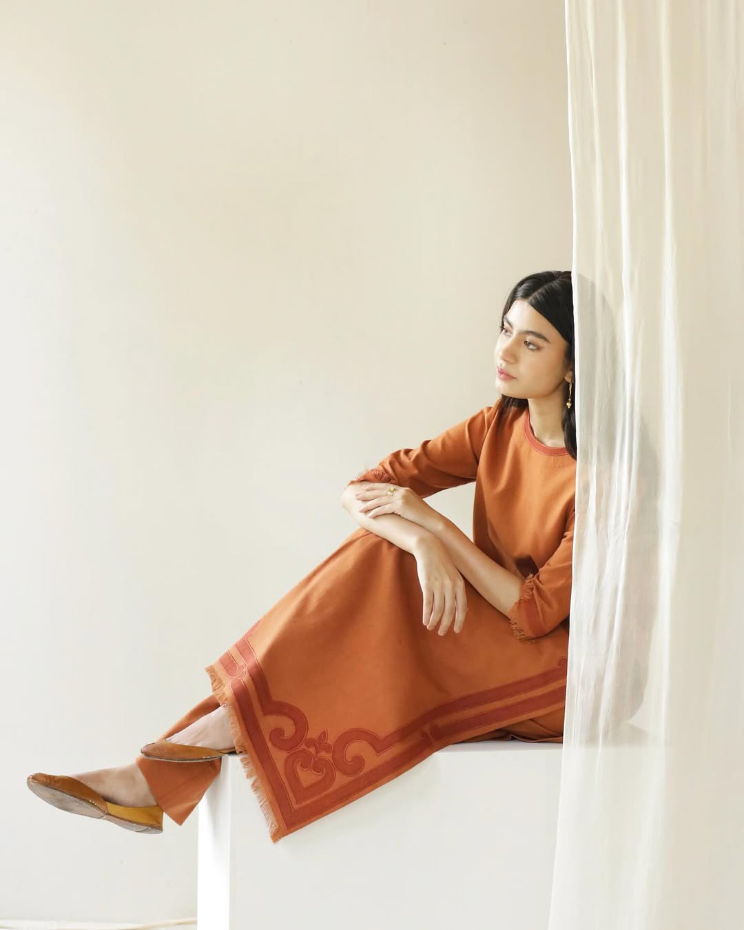 Rust Embroidered (2piece) outfit