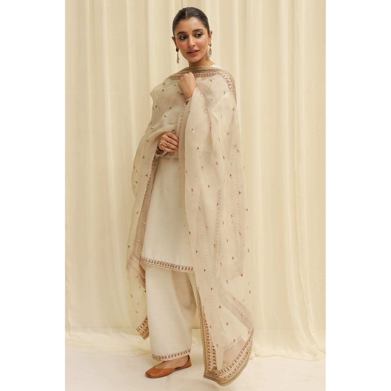 Crystal Bloom Embroidery |3-Piece Stitched Dress