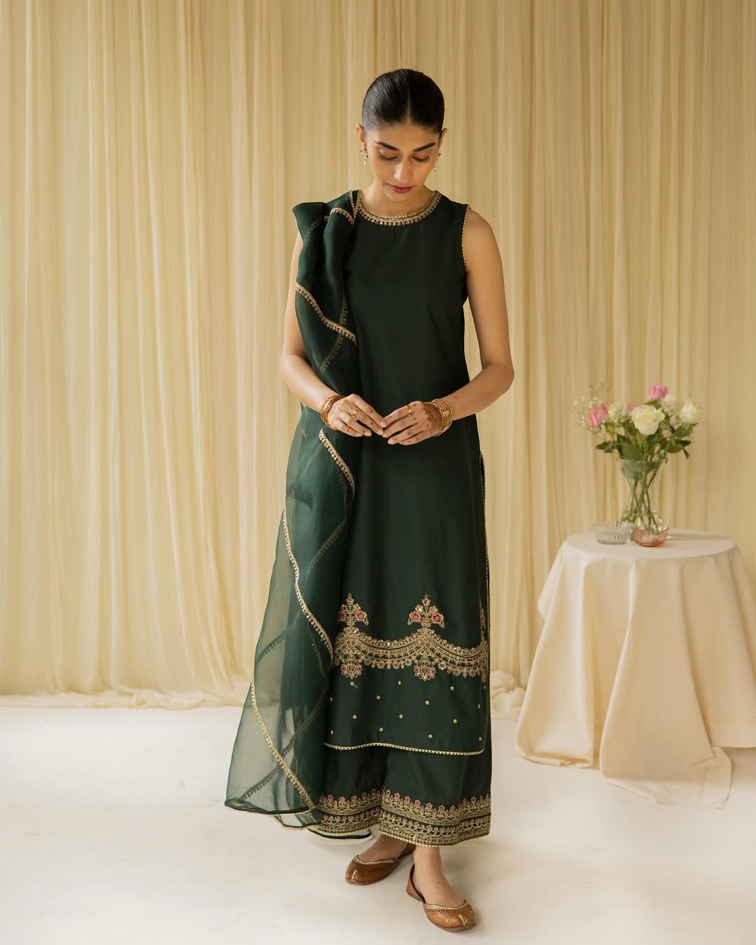 Green Lawn 3-piece Full Sleeves Stitched Dress