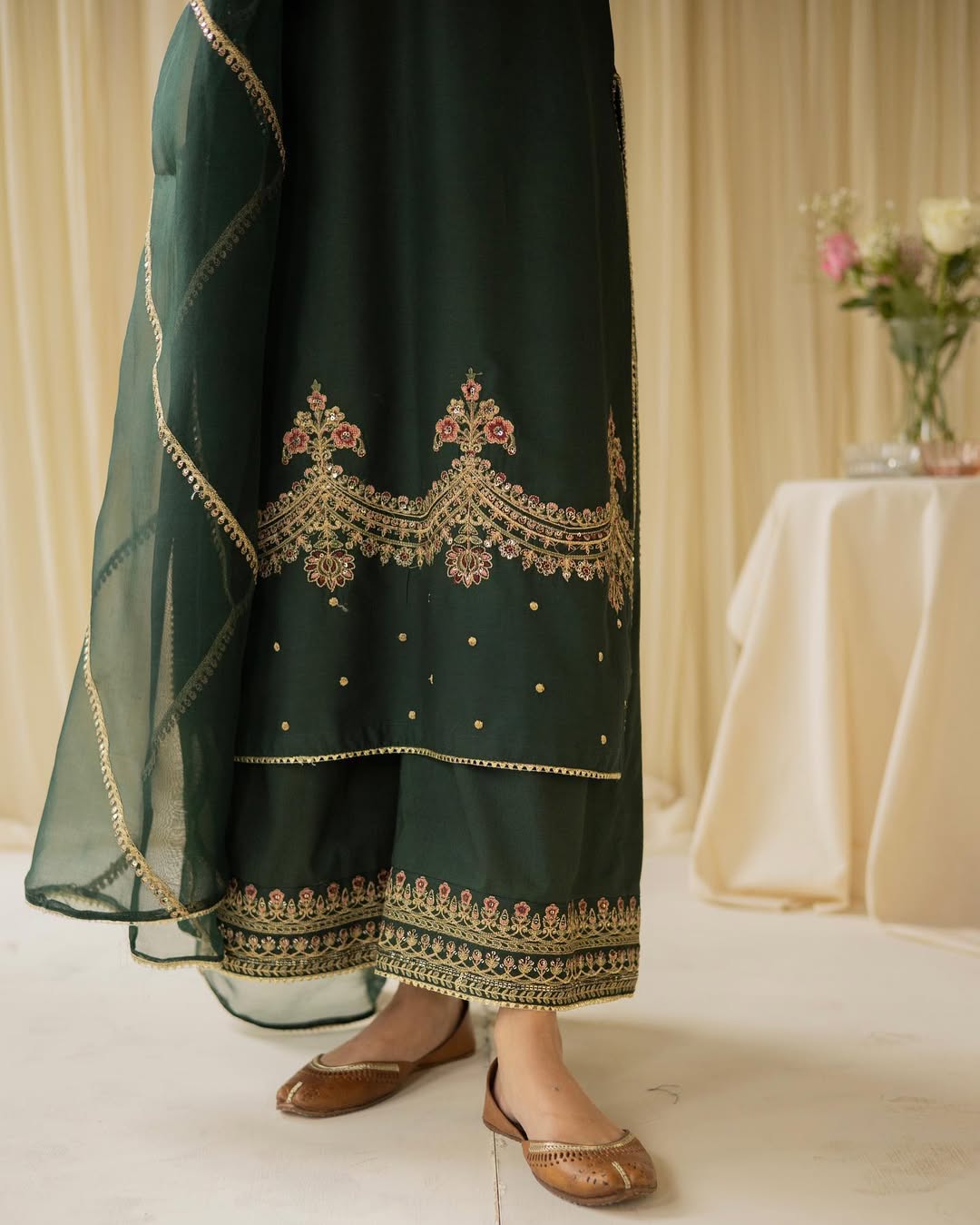 Green Lawn 3-piece Full Sleeves Stitched Dress