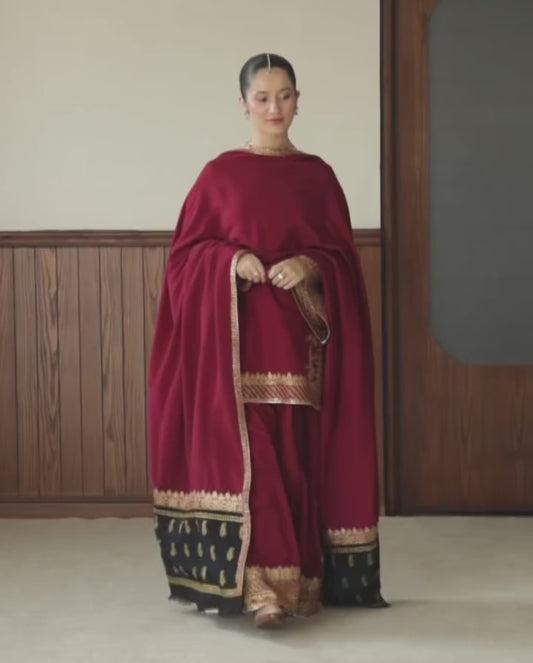 Mehroon Mystic ♥️ Embroidered outfit