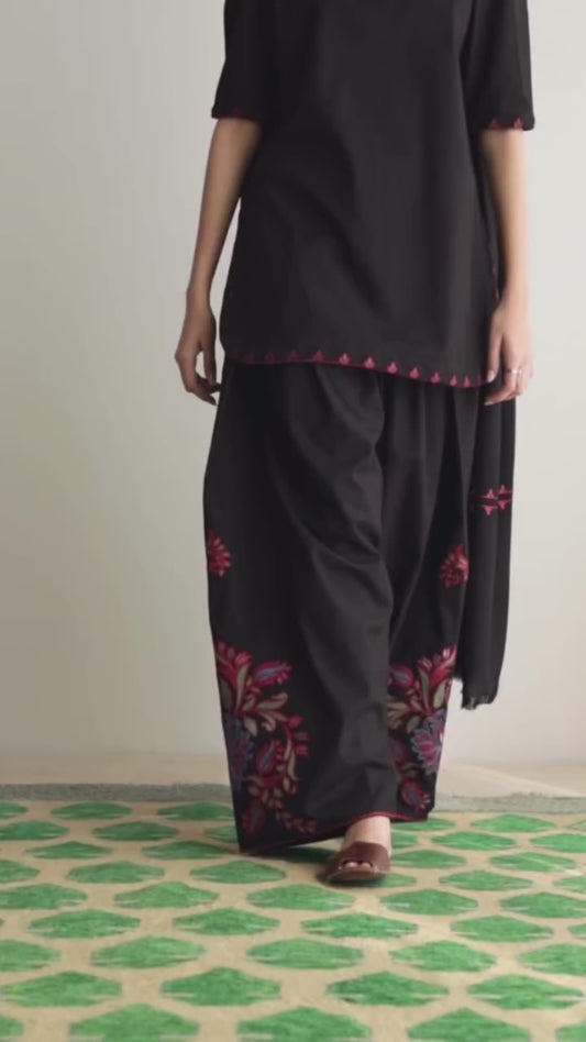 Black Kurti Full Sleeve's Outfit