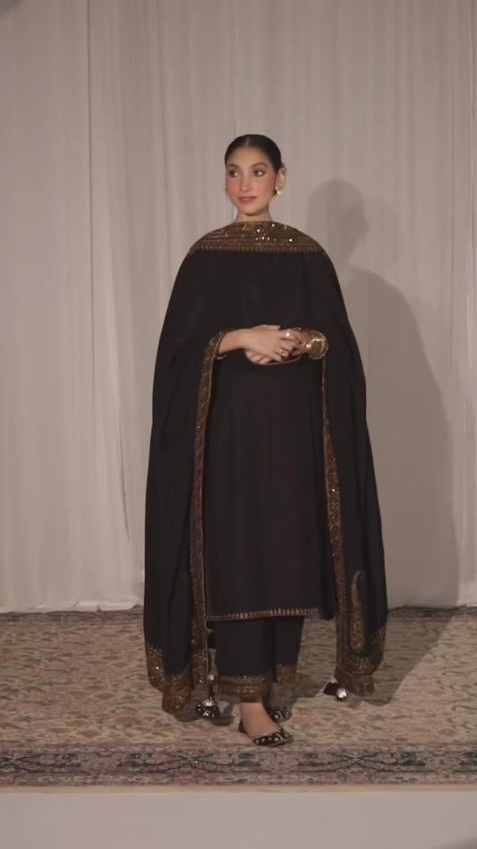 Sehar-e-Siyah |3-piece Stiched Dress