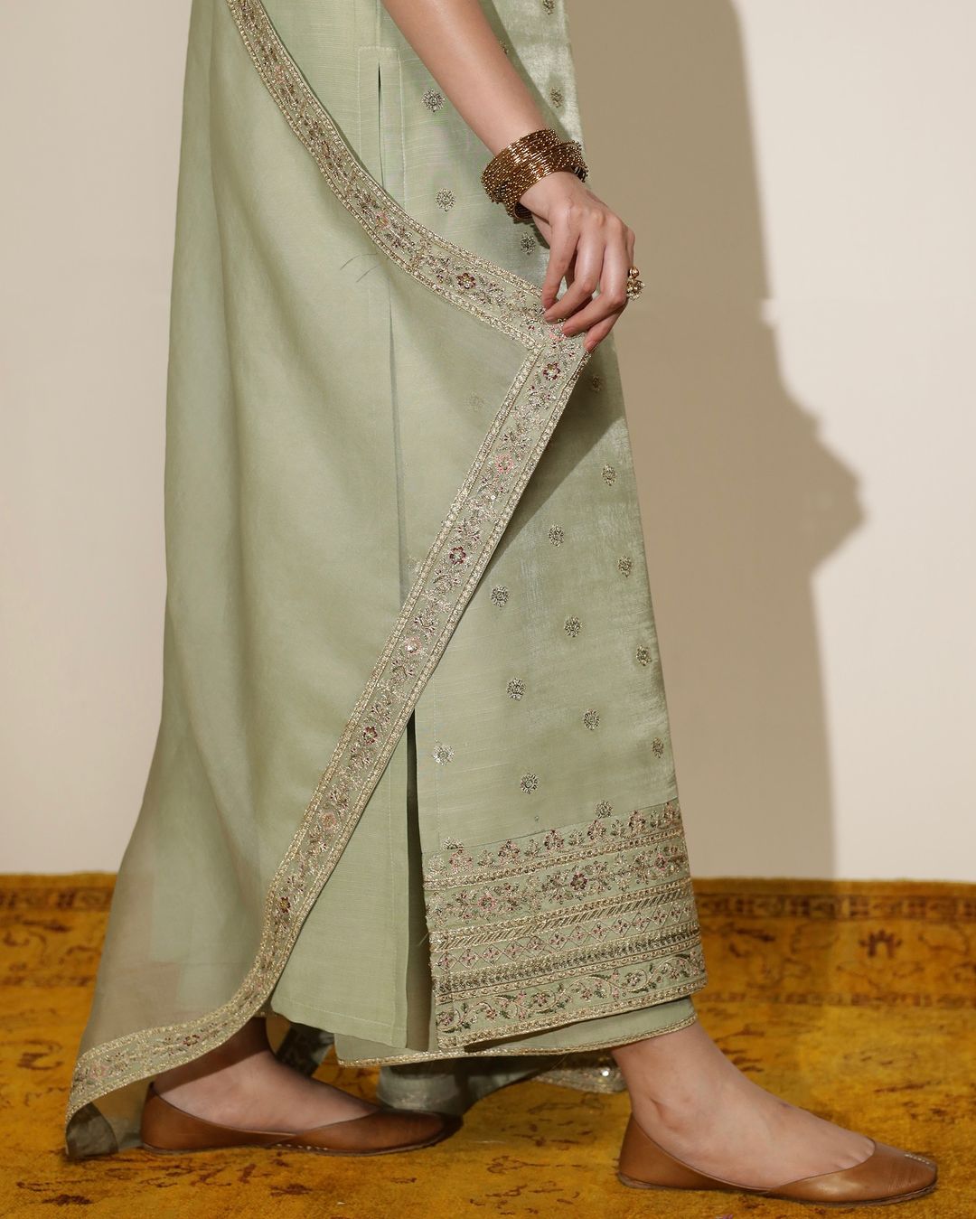 Sea Green Viscose 3-Piece