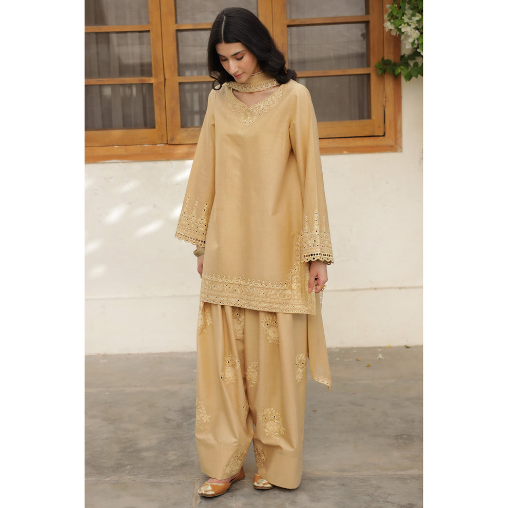 Caramel Stitched Outfit