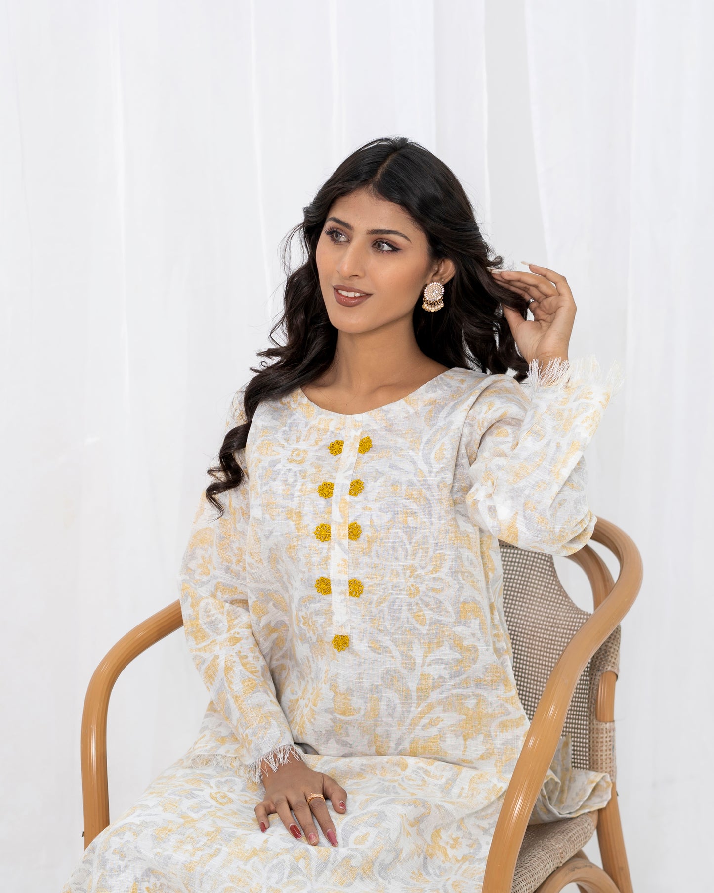 Skin Print Khaddar 2-piece