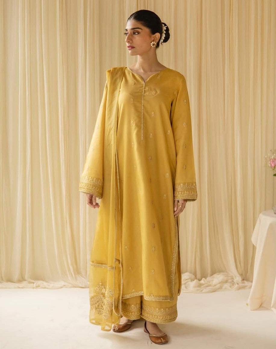 Mehra lawn 3-piece Stiched Outfit