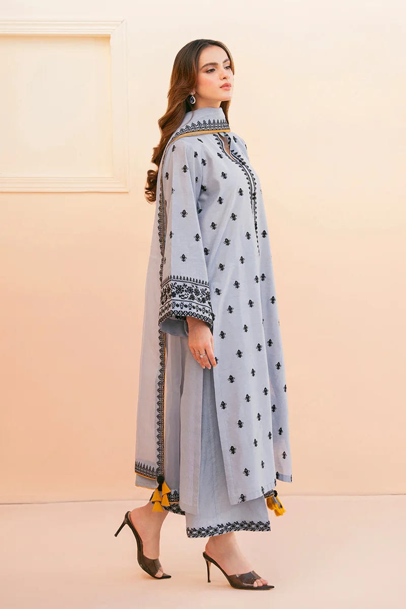 Blue Gray Stitched outfit