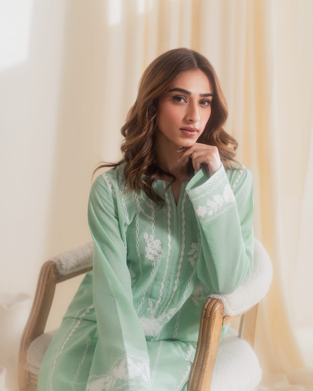 Mint Green Stitched outfit