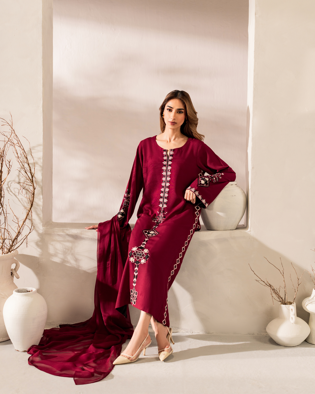 Rosina 3-piece Stitched outfit