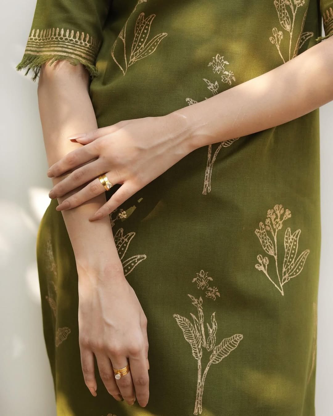 Olive Green Lawn 2-piece