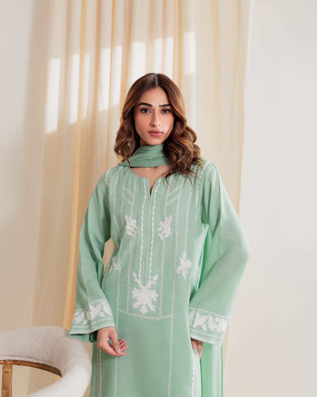 Mint Green Stitched outfit