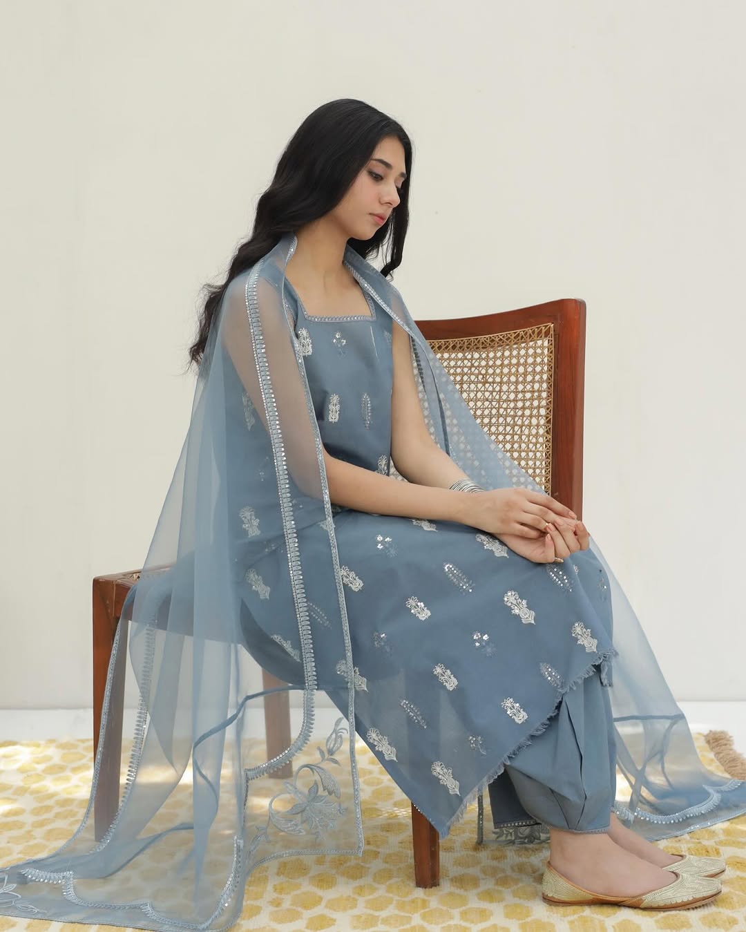 Gray ✨🌚Full Sleeve's Stitched Dress