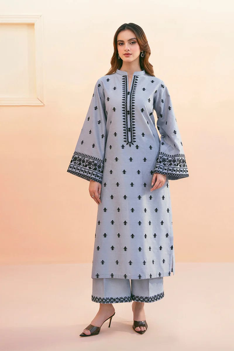 Blue Gray Stitched outfit