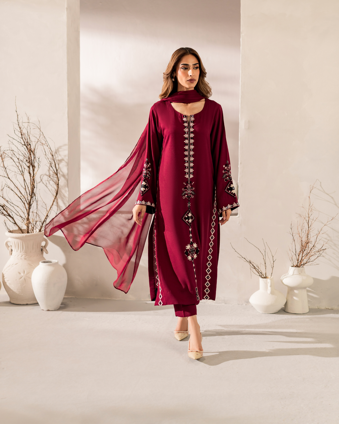 Rosina 3-piece Stitched outfit