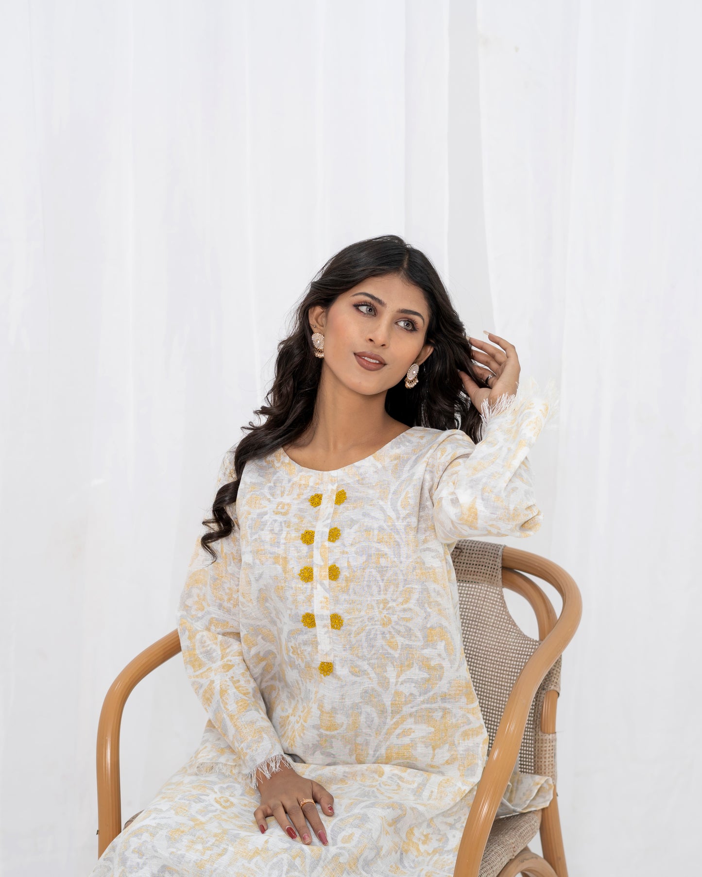 Skin Print Khaddar 2-piece