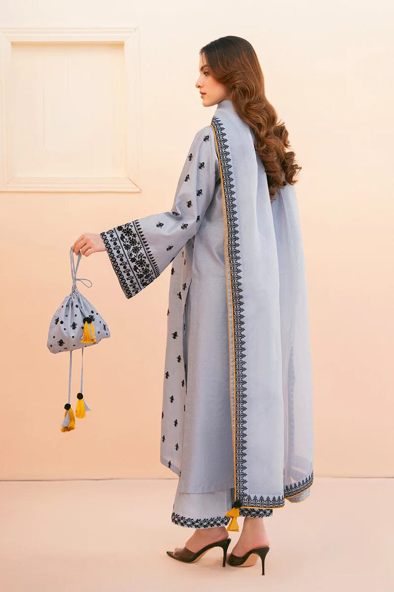 Blue Gray Stitched outfit