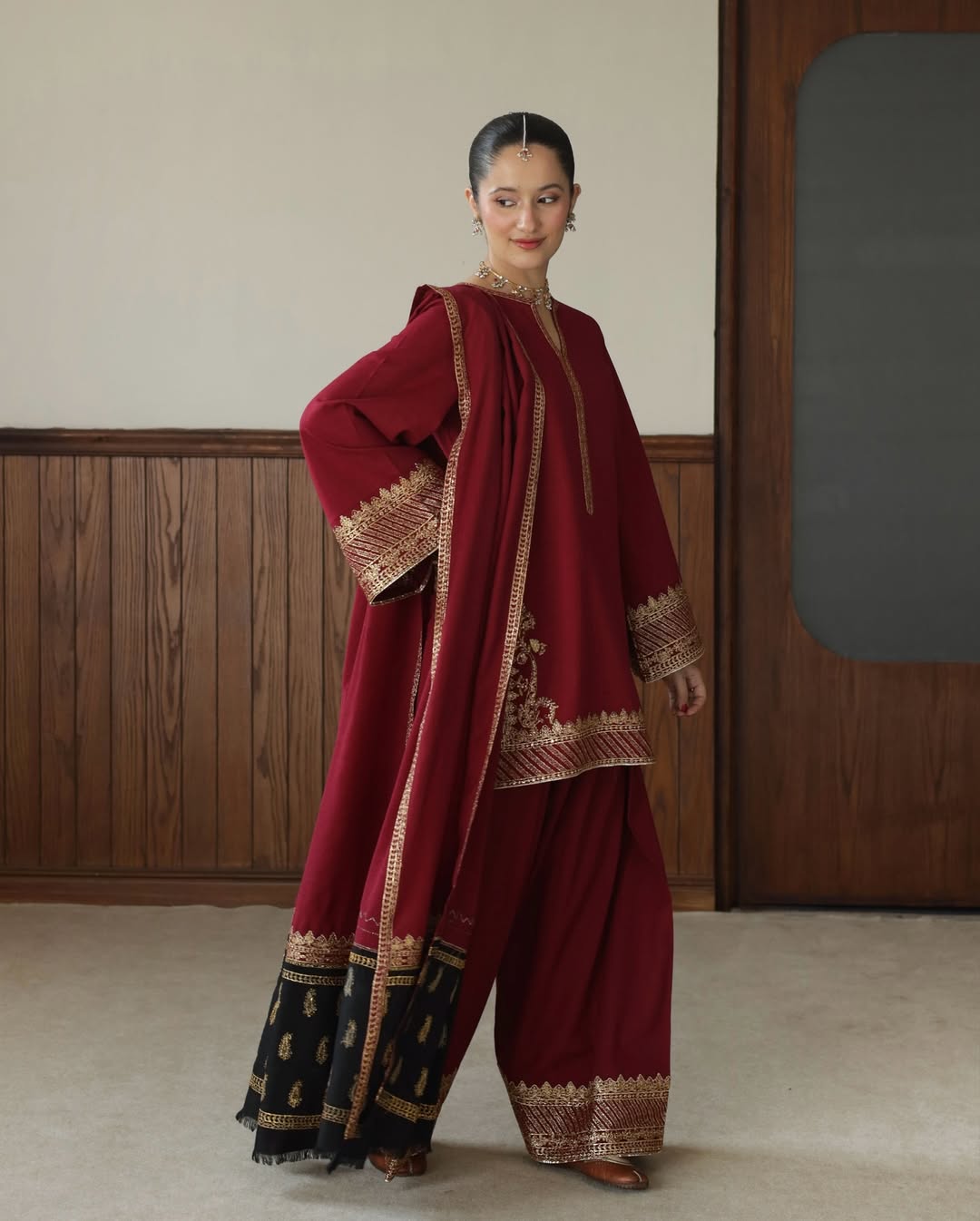 Mehroon Mystic ♥️ Embroidered outfit