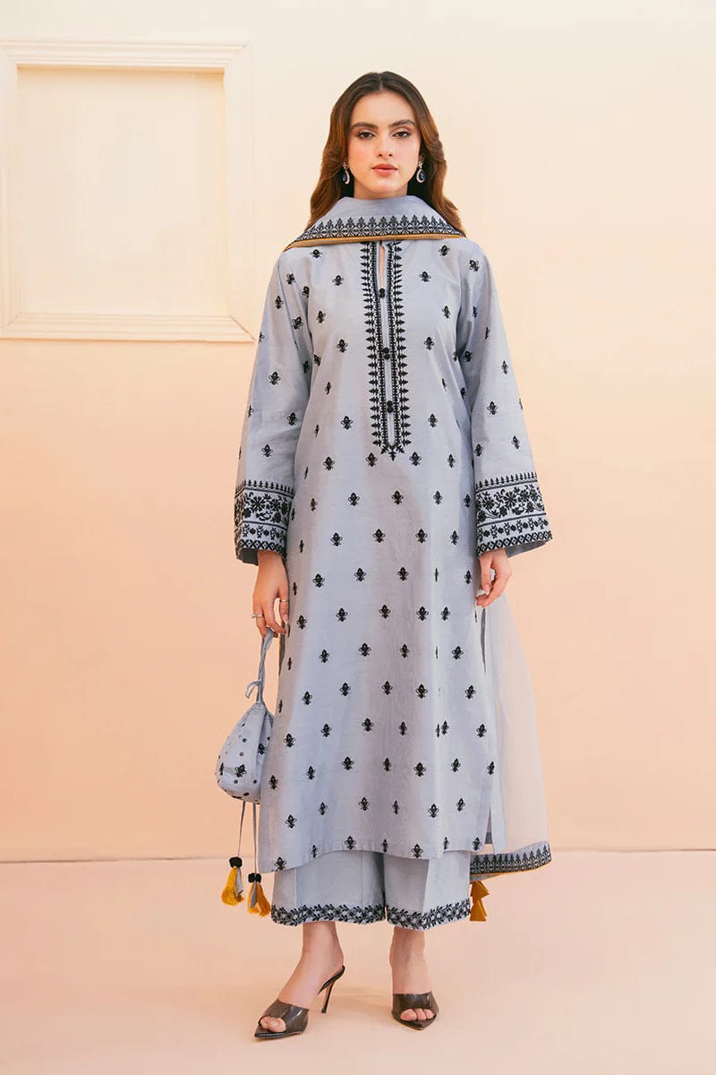 Blue Gray Stitched outfit