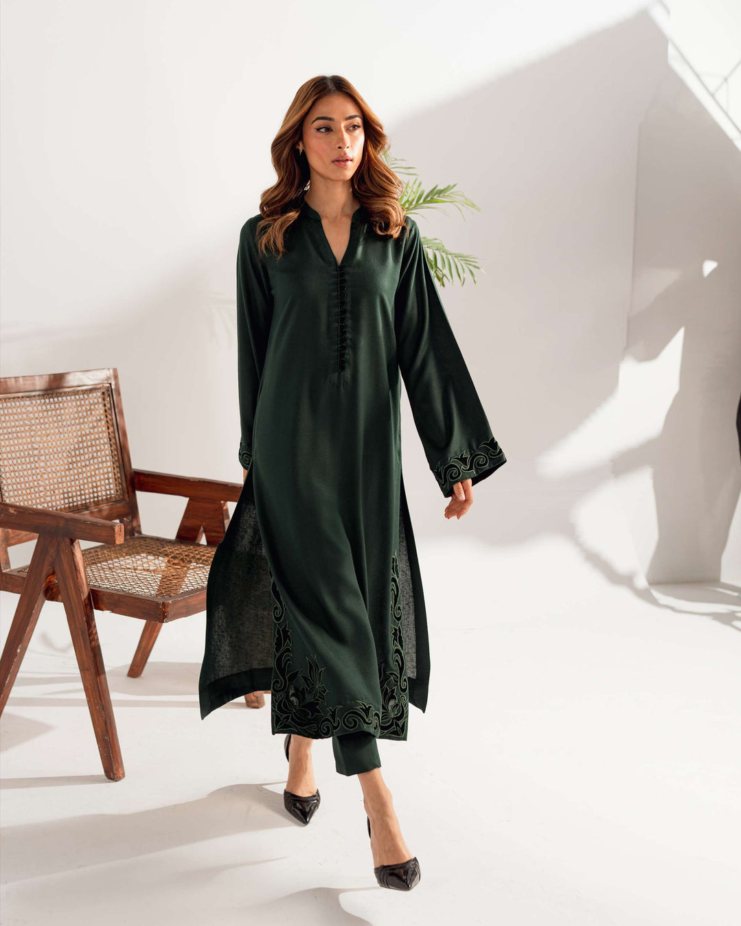 Deep Green Basic Outfit