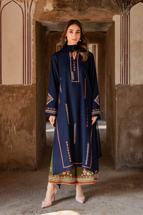 Blue Stitched 3-Piece